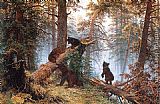 Ivan Shishkin Morning in the Pine-tree Forest painting